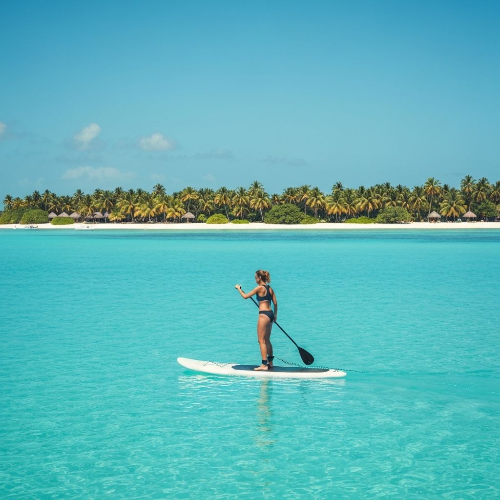 Watersports in the lagoon